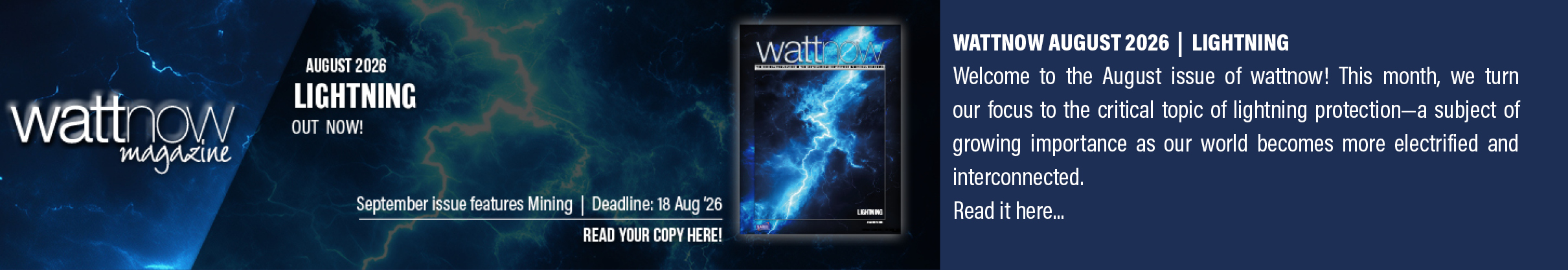 wattnow August - Lightning